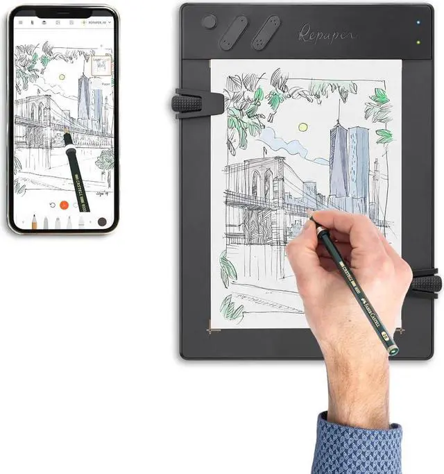 Main image of iskn Repaper Faber-Castell Edition - Pencil & Paper Graphic Tablet with 8192 Pressure Levels