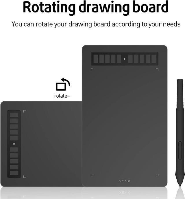 Alt view image 5 of 7 - XENX P3-1060B Graphic Drawing Tablet 10x6 inch with 10 Shortcut Keys, 8192 Pressure Levels Battery-Free Pen Compatible with MacOS Windows Android for Art Drawing Design OSU