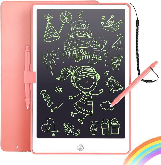 LCD Writing Tablet 10 Inch Drawing Pad, Colorful Screen Doodle Board for  Kids, Traveling Gift Toys for 2 3 4 5 6 Year Old Boys and Girls