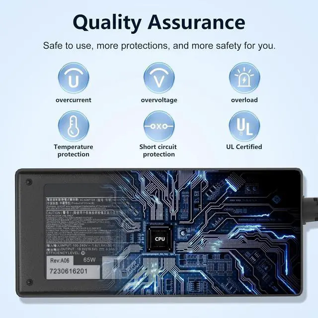 Alt view image 4 of 7 - 19.5V 3.33A 65W Laptop Charger Fit for HP 430 G3 430 G4 430 G5 440 G1 440 G3 440 G4 440 G5 440 G6 450 G3 450 G4 450 G5 450 G6 455 G3 455 G4 455 G5 470 G3 470 G4 470 G5 Power Adapter Supply Cord