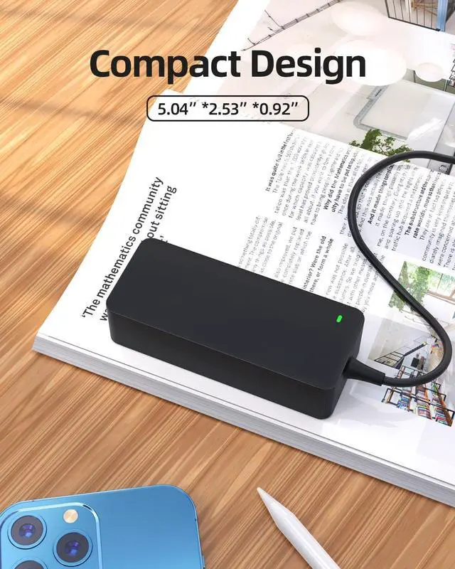 Alt view image 4 of 7 - Slim-Tip Charger Replacement for Lenovo Yoga Ideapad 730 720 730-15IKB 730-15IWL 720-15IKB 720S-15IKB 330S-15IKB 330-17ICH 330-15ICH Laptop, Charge Indicator LED, 90W 65W