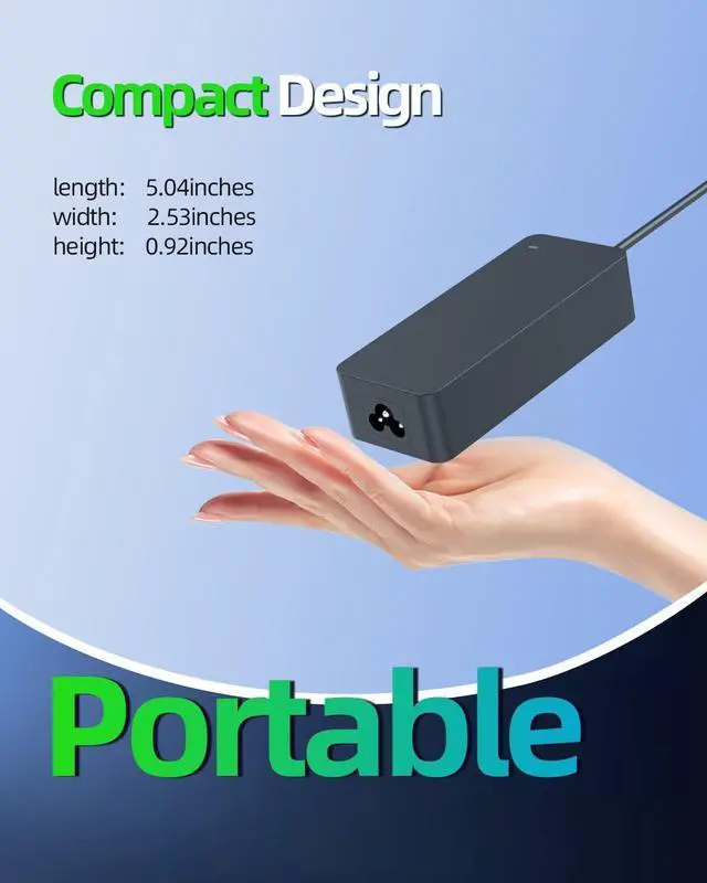 Alt view image 4 of 7 - 90W Charger Fit for Dell-Latitude 5310 5410 5510 5501 5401 5511 5411 2 in 1 Laptop AC Adapter Power Supply Cord
