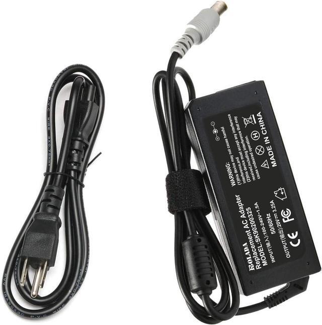 Main image of 65W AC Adapter Laptop Charger for Lenovo Thinkpad E545 T530 T61 X140e X230; Edge 15 E430 E520 E530 E535; SL500 SL510 T430u T520 X120e X130e X131e X200 X201 X220 X230t X300 X60 S230u Twist Power Cord