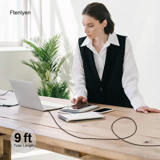 Alt view image 6 of 7 - New Slim 65W USB C Laptop Charger Power Adapter Replacement for HP Spectre X360 Charger USB C HP Chromebook Charger HP Type C Charger for Laptop