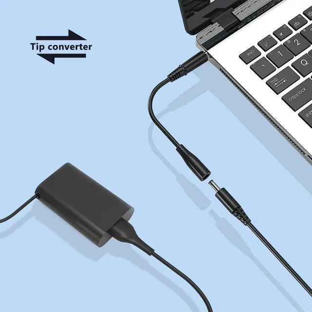 Alt view image 4 of 7 - XPS 13 Charger, 45W 19.5V 2.31A Charger for Dell XPS 13 / XPS 12/12 MLK/Inspiron 15 14 (7437) Laptops,HP X360 Elitebook..KSW KINGDO Replacement Power Supply Adapter with 2.9ft Power Cord & travel Case