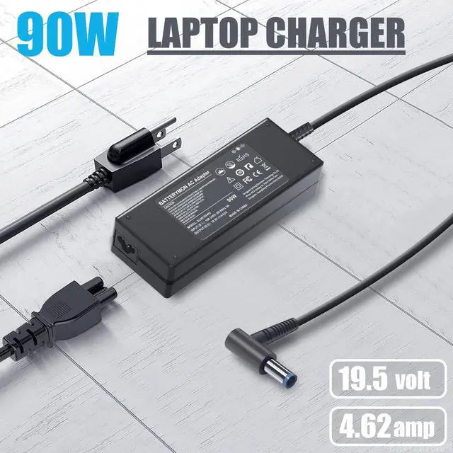 Alt view image 5 of 7 - 90W 19.5V 4.62A Laptop Charger Power Adapter for HP 741727-001 710413-001 710414-001 709986-003 740015-001 854117-850 PPP009C, Envy TouchSmart M6 M7 15-j 17-j 17t, EliteBook Folio 1040 G1 G2 PC