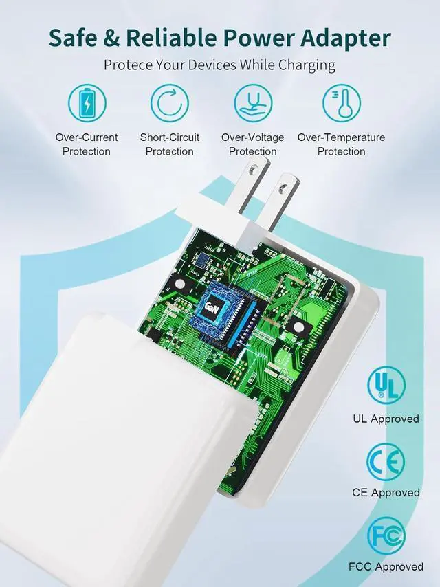 Alt view image 4 of 4 - 118W USB-C Power Adapter Compatible with MacBook pro 2024 2023 2022 2020 2019 Computer USB C