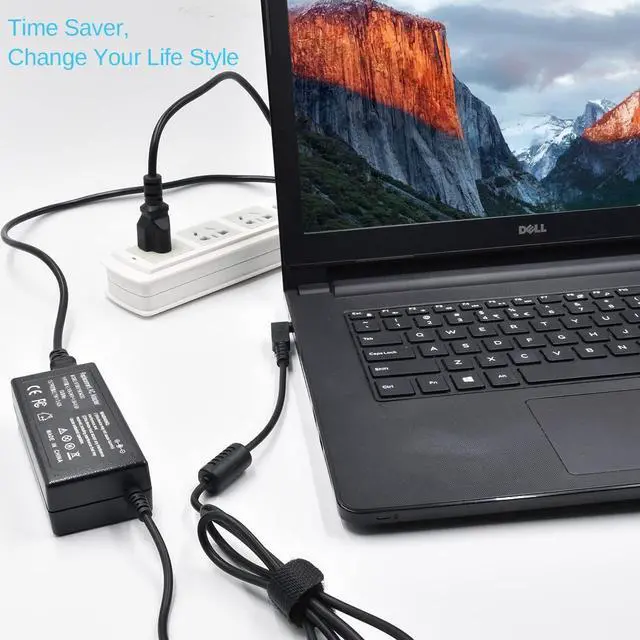 Alt view image 7 of 7 - A515-54 65W 45W Laptop Charger for Acer Aspire 5 3 1 A515-44 A515-55 A115-31 A13-045N2A C740 R5-571T C738T R7-371T SF314-52 SP513-52N SP111-33 SF314-51 PA-1650-80 N15Q8 CB3-131 AC Adapter Power Cord