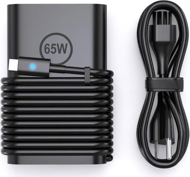 Main image of 65W USB C Laptop Charger for Dell Chromebook 3100 Latitude 5285 5400 5420 5520 7275 7370 7400 7410 7420 XPS 13 9350 9360 9365 9370 9380 Type-C Power Supply Cord