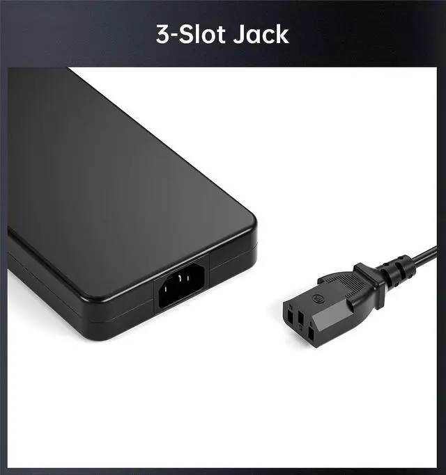 Alt view image 4 of 6 - 240W AC Charger Compatible with Dell G3 G5 G7 G15 Series Gaming Laptop - (Compatible with Dell All 240W 180W AC Adapter GA240PE1-00 Power Supply)