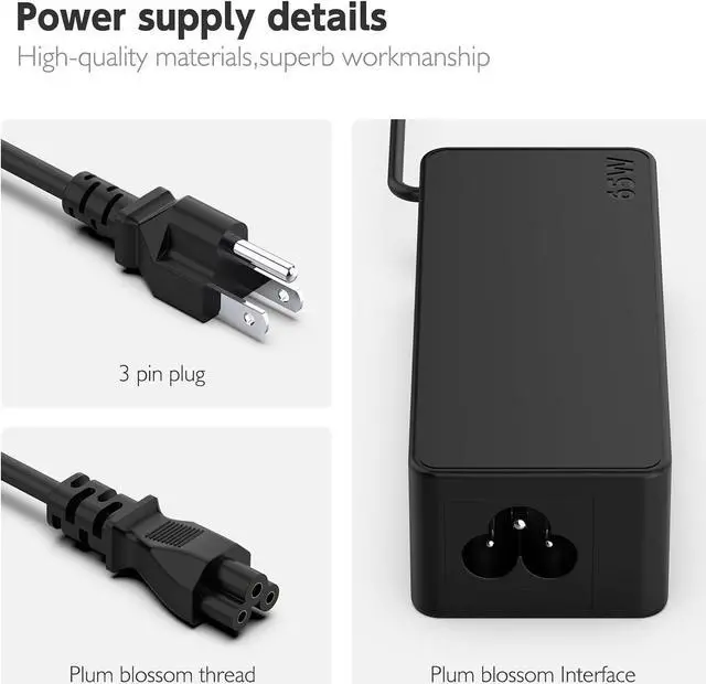 Alt view image 5 of 7 - 65W 45W USB C Laptop Charger for Lenovo Yoga 720 730 920 C740 C940 C930 730S C630 S730 910 720-13IKB 730-13ikb Type C IdeaPad-Yoga Series ThinkPad Chromebook Laptop Power Adapter
