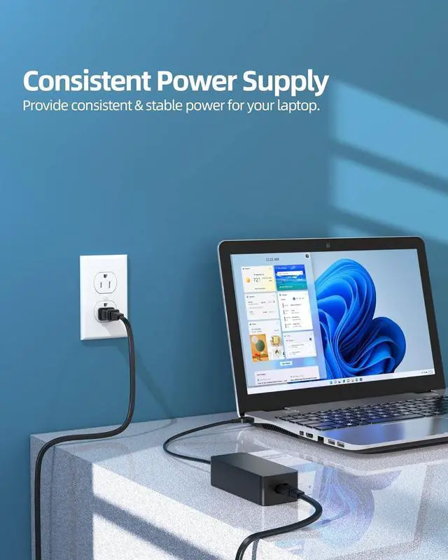 Alt view image 7 of 7 - 65W 45W Slim Tip Charger Fit for Lenovo ADLX45DLC2A ADLX65NCC3A ADLX65NLC3A ADLX45NCC3A ADLX45NDC3A ADLX45NCC2A ADLX45DLC3A ADLX65YCC3A ADLX65NCC2A ADLX45NLC3A Model Laptop