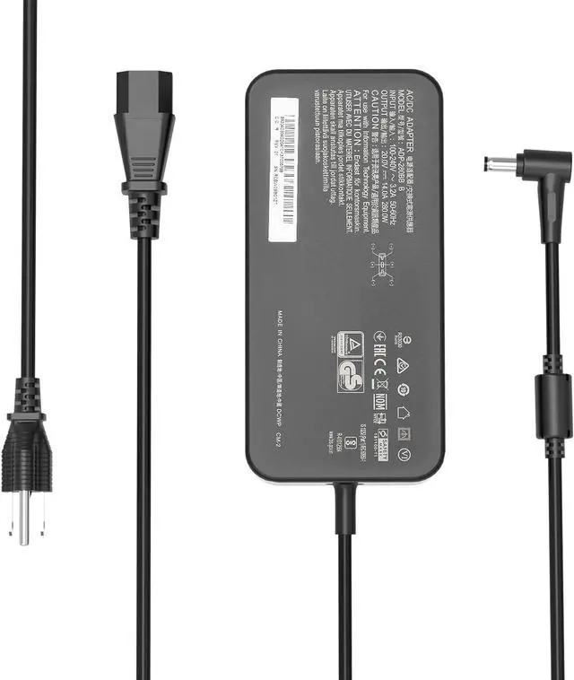Alt view image 6 of 7 - 280W AC Charger for ASUS ROG Strix Scar 15 17 G532 G732 G732LWS Strix G15 G17 G513R G713R ASUS ROG G703GX ROG Zephyrus S17 GX703HM GX703HR ADP-280BB B Laptop Power Supply Adapter Cord