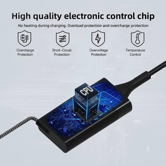 Alt view image 7 of 7 - LNOCCIY New Slim 65W USB C Travel Laptop Power Adapter AC Adapter for HP Chromebook Charger Replacement with HP Spectre x360 Charger EliteBook x360 ProBook Elite x2 Split x2 Travel Laptop Charger