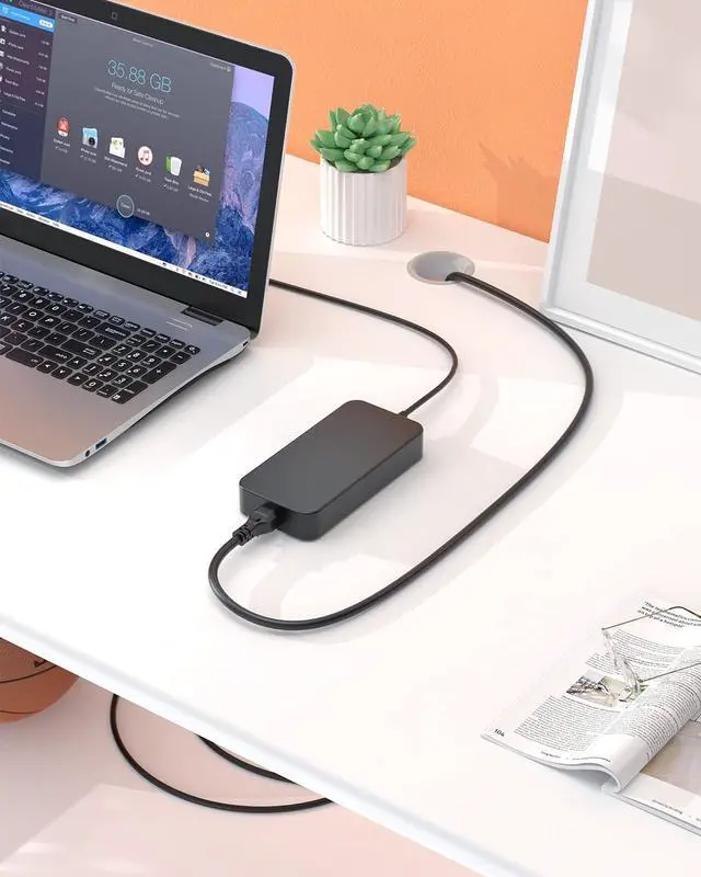 Alt view image 7 of 7 - 130W AC Charger Fit for Dell Vostro 7500 7590,Inspiron 7590 7591 7501 7790 5400 5401 5490 5491,XPS 15 7590 AIO Laptop Adapter Power Supply Cord