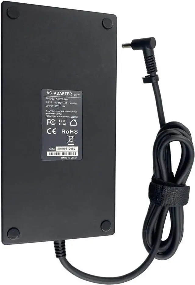 Alt view image 2 of 7 - New 280W AC Adapter for HP Laptop Charger, Power Adapter Compatible with OMEN by HP ZBook Fury G9