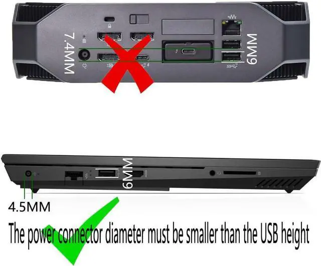 Alt view image 7 of 7 - New 280W AC Adapter for HP Laptop Charger, Power Adapter Compatible with OMEN by HP ZBook Fury G9