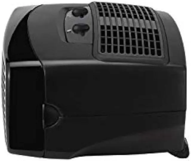 Alt view image 4 of 6 - Holmes Desktop HEPA-Type , 3 Speeds plus Optional Ionizer small Air Purifier, HAP242B-U, Black