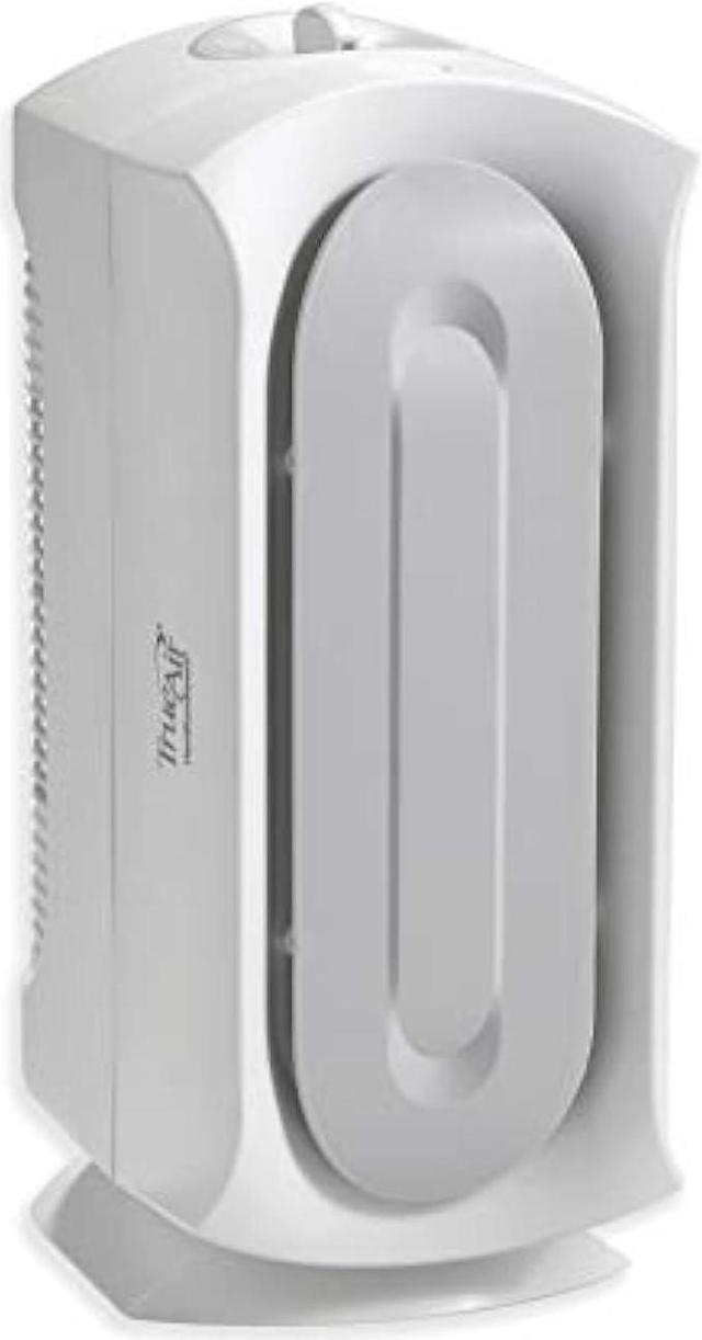 Hamilton Beach TrueAir Air Purifier with Reusable 99 HEPA Grade Filter to 3 Microns Captures 99 of Allergens Dust Pollen Pet Dander Mold Spores Reduces Odors 3 Speeds 140 Sq. Ft. White Newegg