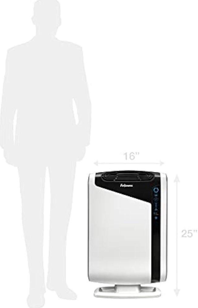 Alt view image 6 of 6 - Fellowes AeraMax 300 Large Room Air Purifier Mold, Odors, Dust, Smoke, Allergens and Germs with True HEPA Filter and 4-Stage Purification, White (