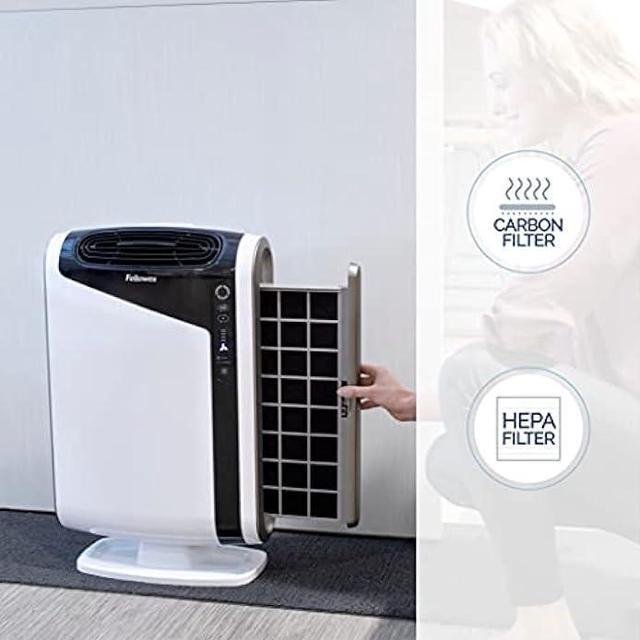 Alt view image 3 of 6 - Fellowes AeraMax 300 Large Room Air Purifier Mold, Odors, Dust, Smoke, Allergens and Germs with True HEPA Filter and 4-Stage Purification, White (