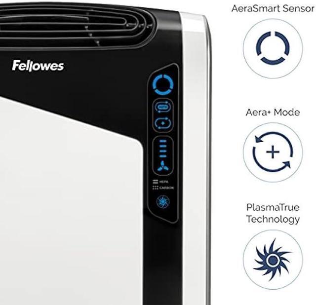 Alt view image 4 of 6 - Fellowes AeraMax 300 Large Room Air Purifier Mold, Odors, Dust, Smoke, Allergens and Germs with True HEPA Filter and 4-Stage Purification, White (