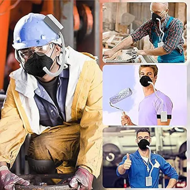 Alt view image 5 of 6 - Rsenr Multifunctional Electrical Air Purifier Maskes,Reusable 3 Speeds Fan Modes Air Purifier with HEPA Filter for Travel,Cycling,Running,Climbing,Outdoor Sports