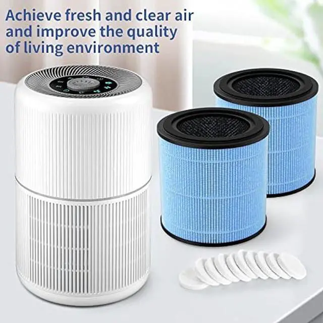 Alt view image 7 of 7 - Breabetter AP0601 True HEPA Replacement Filter Compatible with AIRTOK AP0601 Air Purifier, Part # AP0601-RF, 4-Stage H13 True HEPA Filters4-Pack