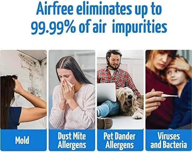 Alt view image 3 of 6 - AIRFREE P Filterless Silent Air Purifier for Home I Requires No Filter, Fan, or Humidifier 550 sq. ft. (P2000)