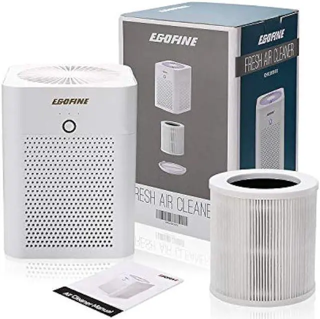 Alt view image 6 of 6 - Air Purifiers for Home Bedroom, 3-in-1 Indoor USB Desktop Air Cleaner 3 Stage Filtration