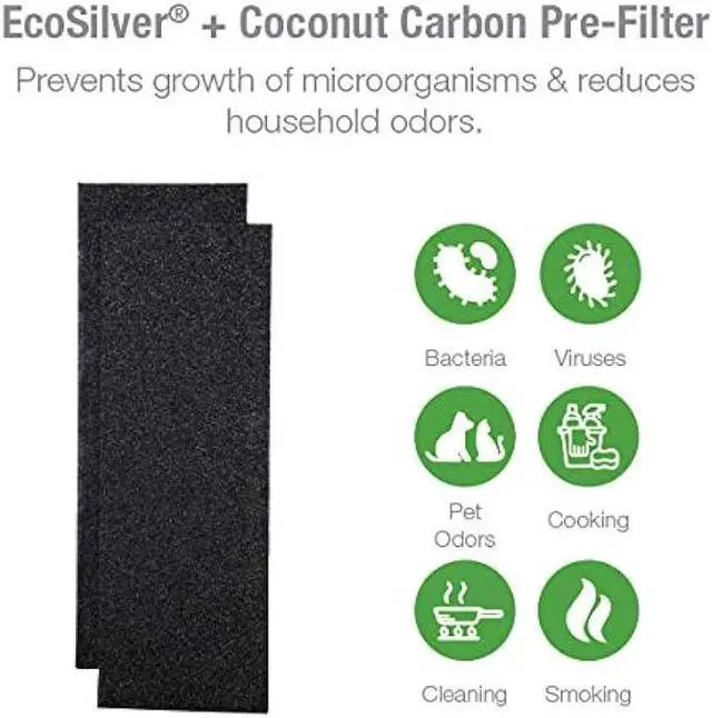 Alt view image 3 of 6 - Hunter HP600 Tall Tower Air Purifier Features Energy Star Certification True HEPA Filter, Multiple Fan Speeds, Soft Touch Digital Control Panel, Sleep Mode, Timer, Accent Light, Graphite