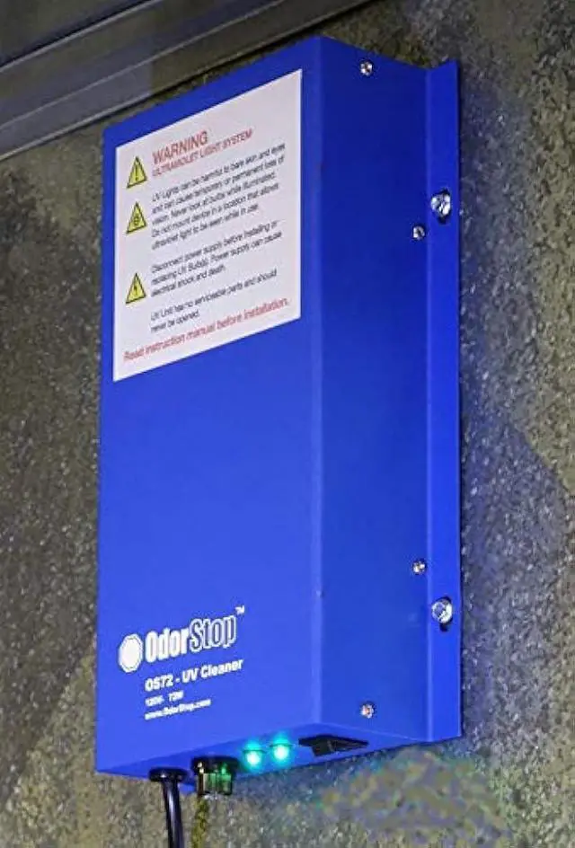 Alt view image 3 of 5 - OdorStop OS721 72W UV Air Purifier with 16-in Bulbs