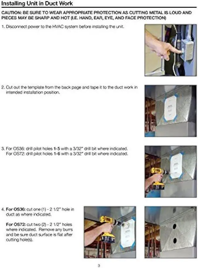 Alt view image 5 of 5 - OdorStop OS721 72W UV Air Purifier with 16-in Bulbs