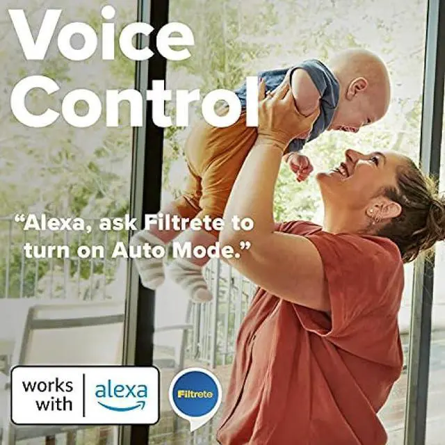 Alt view image 4 of 6 - Filtrete Smart Air Purifier & Air Quality Monitor Medium Rooms, up to 150 sqft, Alexa enabled, Wi-Fi Simple Setup, True HEPA Filter for Allergens, Dust, Bacteria, & Viruses, Alexa smart reorders