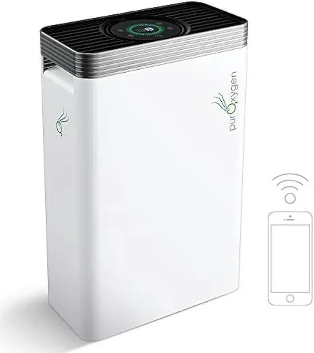 Main image of PURO²XYGEN P500i - Air Purifier with H13 HEPA Filter - Up to 1650 sq ft Large Room Air Purifier for Home - Air Cleaner for Pet Dander, Dust and Indoor Pollutants- WiFi Control, Child Lock