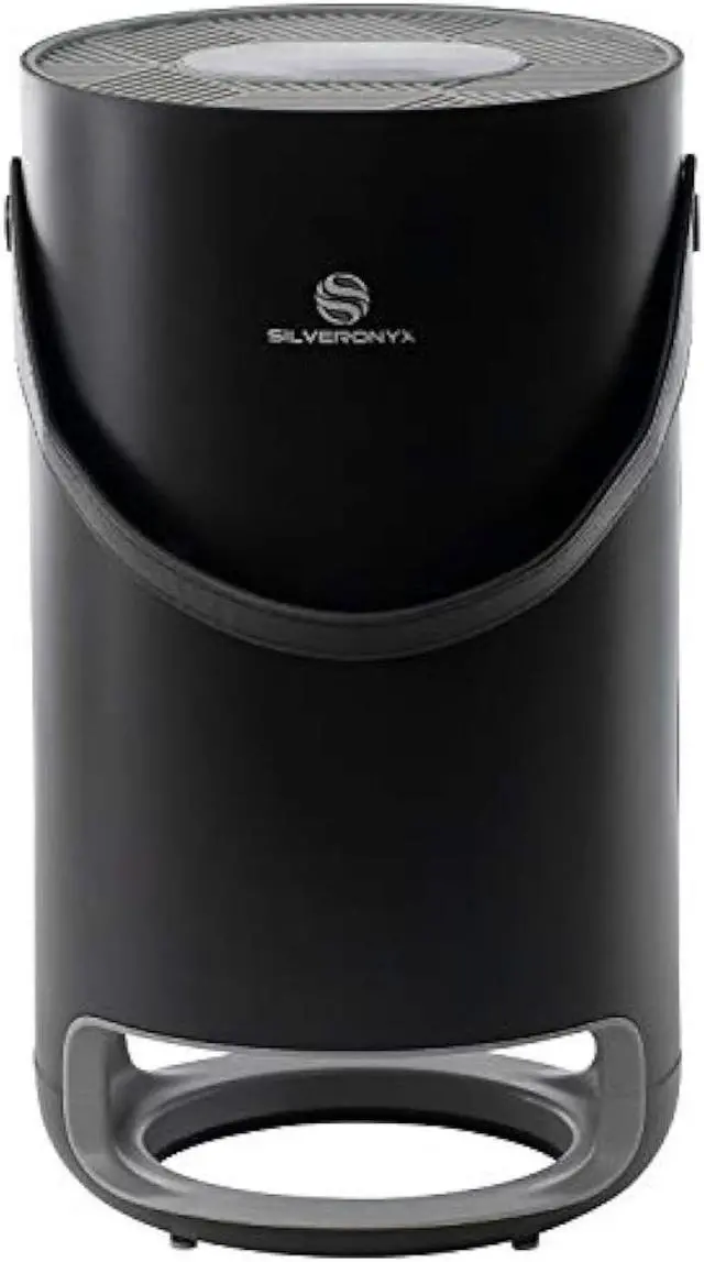 Main image of HEPA Air Purifier for Home Allergies Pets Hair in Bedroom, True HEPA Filter 3-in-1 Cleaner, Remove 99.97% Pet Dander, Odor, Dust, in Living Room, Office, Desktop, Portable, Sleep Mode, 3-Speed, Black