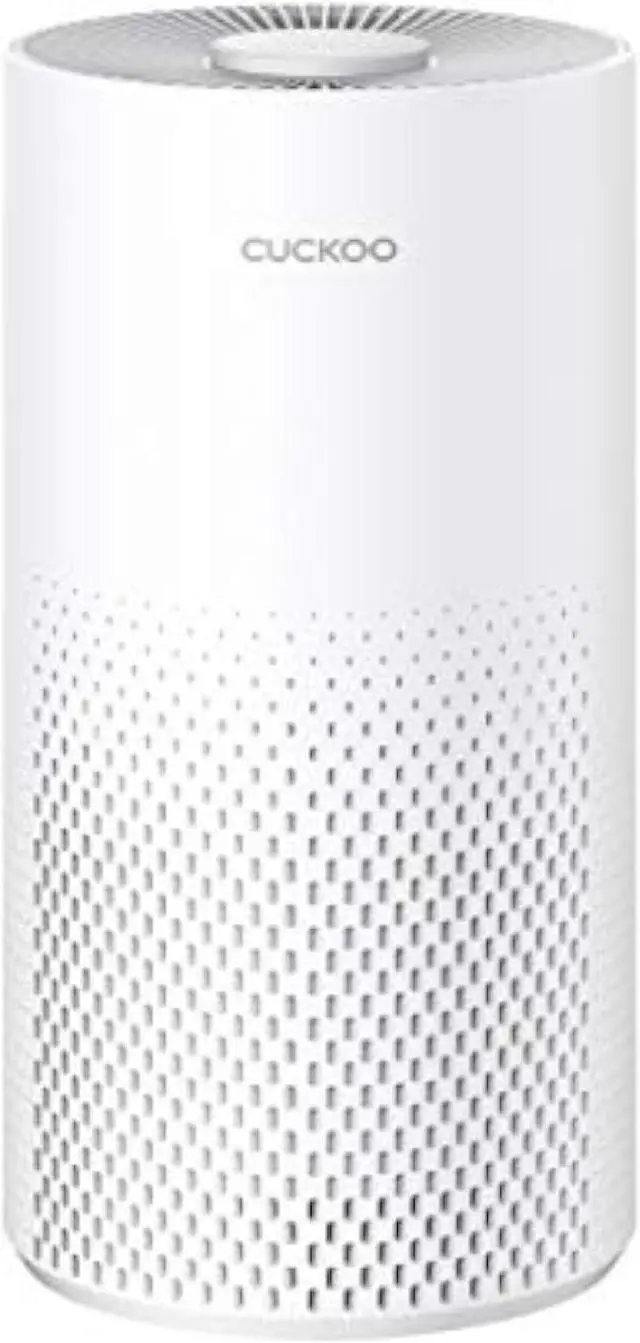 Main image of CUCKOO Air Purifier with 3-Stage H13 True HEPA Filter for Bedroom and Office (227 sq. ft.), Activated Carbon Filters 99.97% Odors, Smoke, Dust, Pollen, Pet Dander, Modes, LED, White, CAC-10510FW
