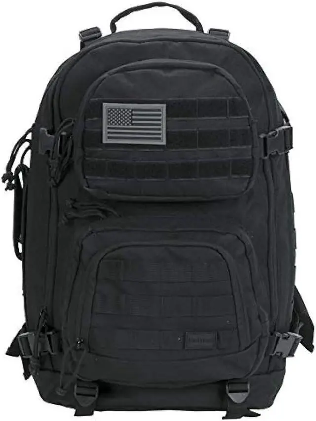 Main image of Rockland Military Tactical Laptop Backpack, Black, Large