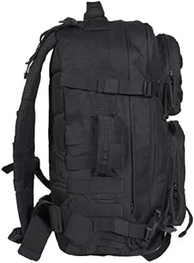 Alt view image 2 of 6 - Rockland Military Tactical Laptop Backpack, Black, Large