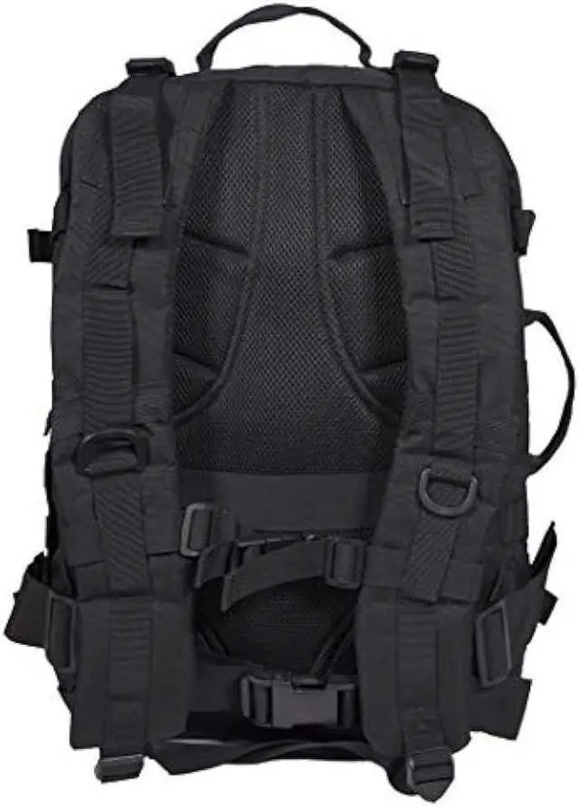 Alt view image 3 of 6 - Rockland Military Tactical Laptop Backpack, Black, Large