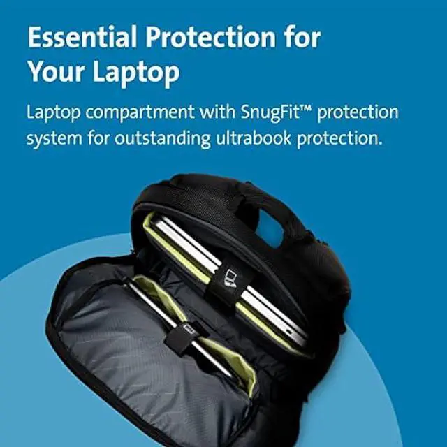 Alt view image 4 of 6 - Kensington Triple Trek Slim Backpack for MacBooks, Chromebooks, Tablets & Ultrabooks up to 13-Inch-14-Inch (K62591AM), Black