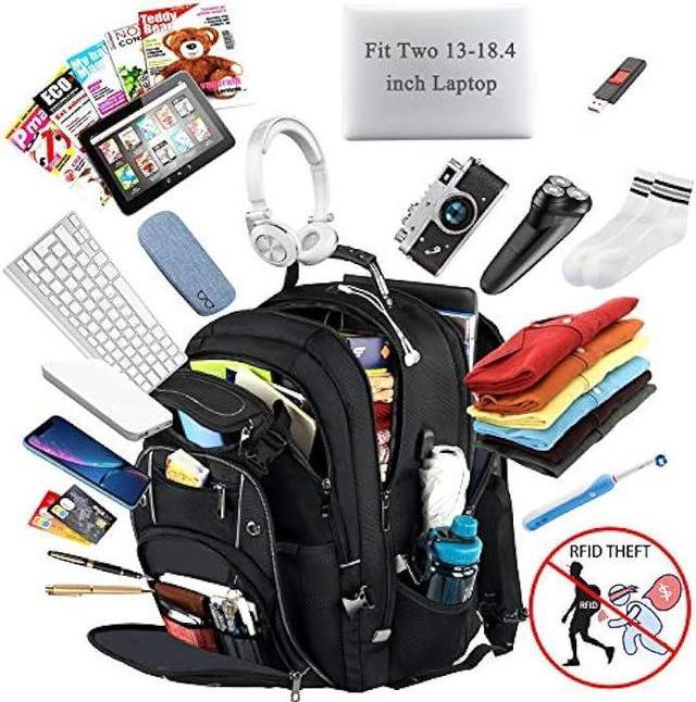  VECKUSON Lunch Bag Backpack, Insulated Cooler Lunch Box Backpack,  Extra Large Travel Laptop Backpack TSA Friendly RFID Durable Computer  College bag with USB Port for Women Men Fits 17.3 Inch Laptop 