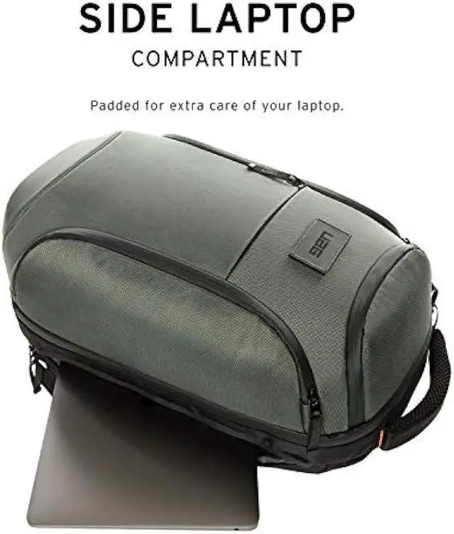 Alt view image 5 of 7 - URBAN ARMOR GEAR UAG 18-Liter Backpack Lightweight Tough Weather Resistant Laptop Backpack, fits up to 13-inch, Standard Issue Grey