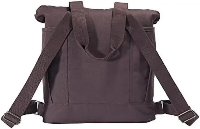 Alt view image 2 of 6 - Carhartt Convertible, Durable Tote Bag with Adjustable Backpack Straps and Laptop Sleeve, Wine, One Size