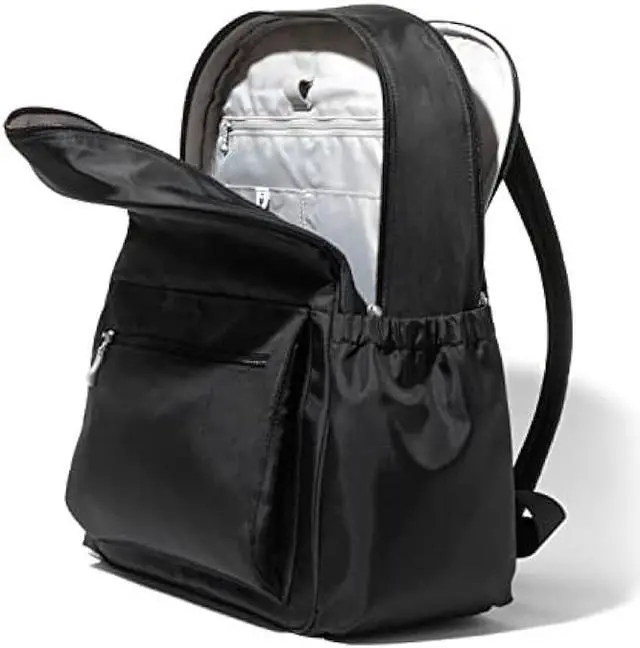 Alt view image 2 of 6 - Baggallini Womens Essential Laptop Backpack, Black