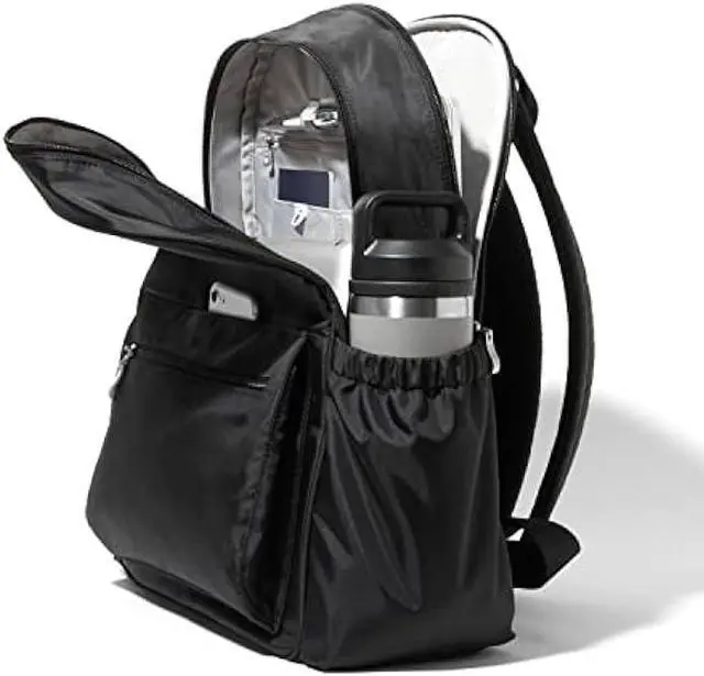 Alt view image 5 of 6 - Baggallini Womens Essential Laptop Backpack, Black
