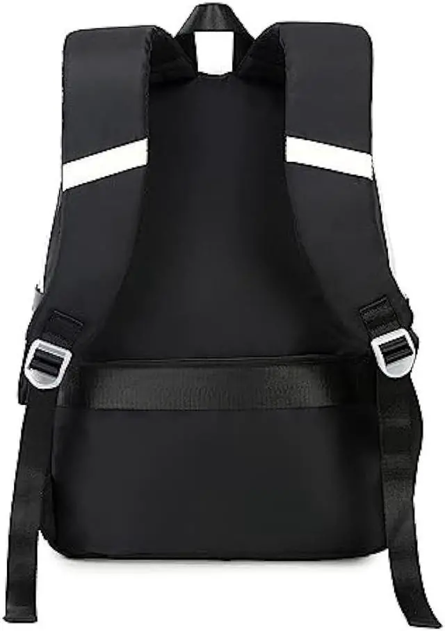 Alt view image 4 of 6 - Jaygulf Waterproof Women Laptop Backpack Set Casual Girls Daypack Set Black