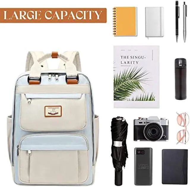 Alt view image 2 of 7 - MYHOZEE Laptop Backpacks 15.6 Inch, College Backpack Computer Bookbag Travel Daypack Bookbags for Women Men