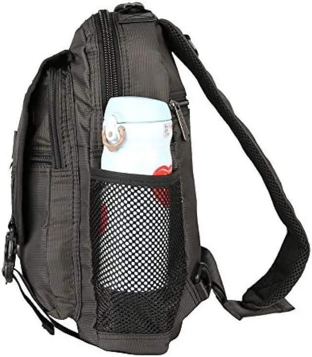 Alt view image 6 of 7 - Vanlison Sling Bag Backpack Cross Body Messenger Bag Shoulder Backpack Travel Rucksack Black