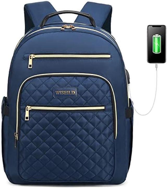 Navy on sale backpack purse